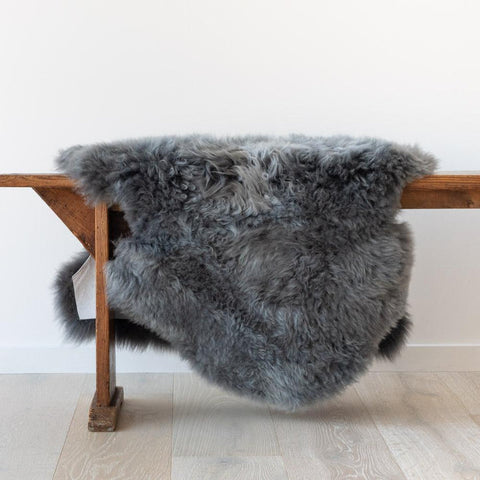 Long Wool New Zealand Sheepskins | Grey